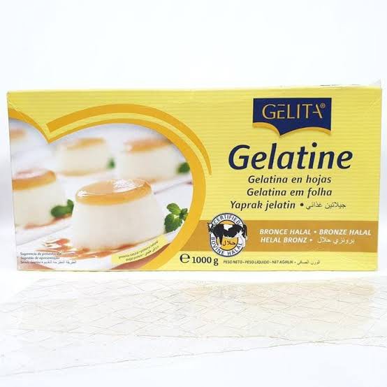 

Gelatin Lembar Gelita Bronze HALAL 10 Lembar