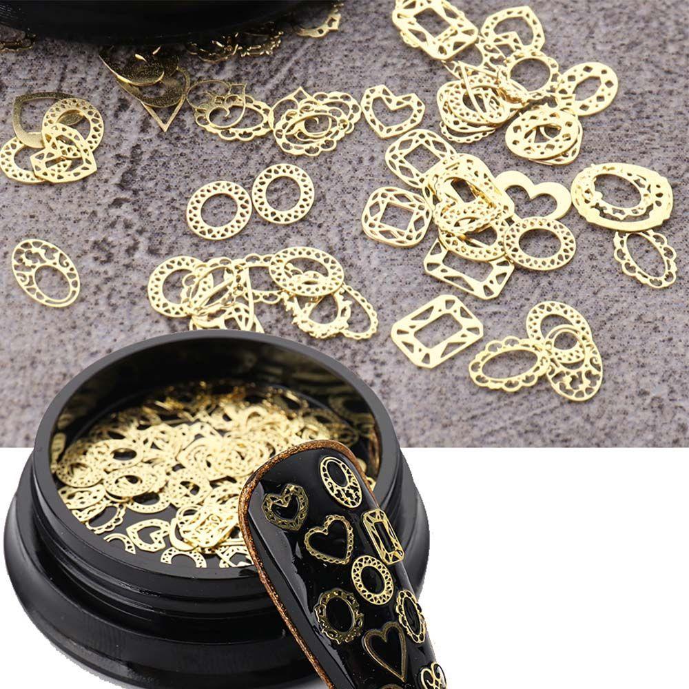 Mxbeauty Rivet Aksesoris Kuku Gaya Jepang Tower Mahkota Daun Bulan Kuku Alloy Charms 3D Nail Art DIY Dekorasi Kuku