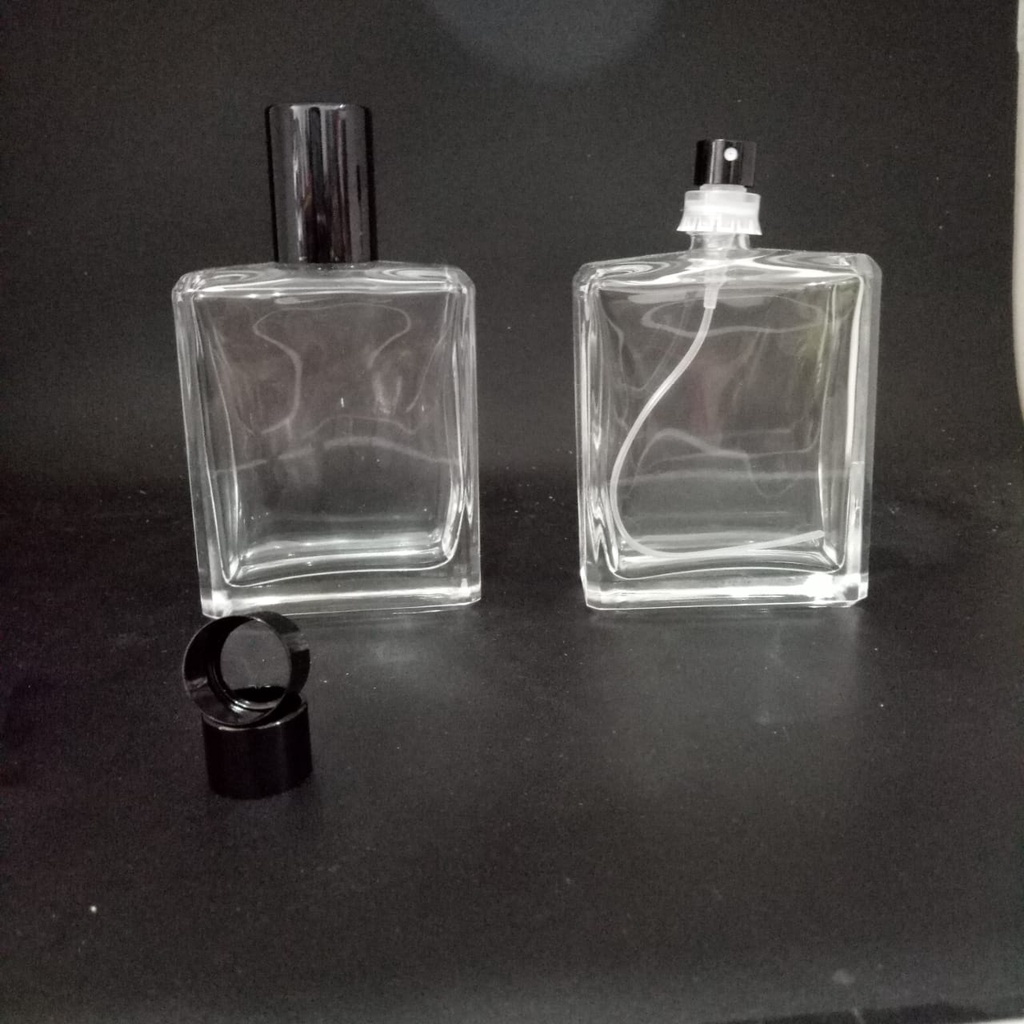 Botol Parfum v3343 100 ml easy pump cap hitam 33mm lusinan