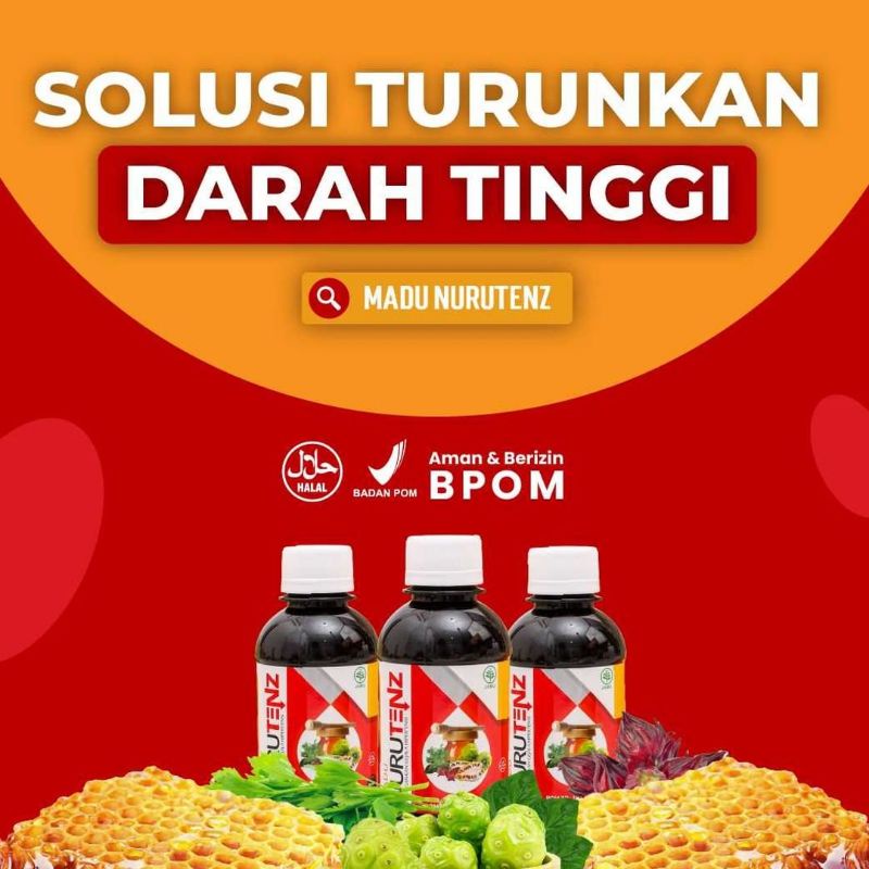 

Madu NURUTENZ Asli obat herbal penurun tekanan darah tinggi hipertensi jantung