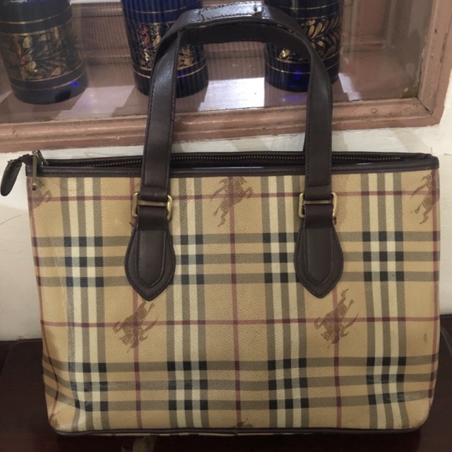 Preloved tas Burberry totebag handbag authentic original asli second branded kulit