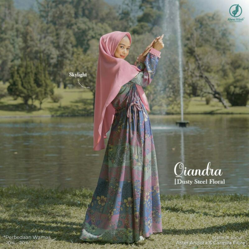 Ready Stok Gamis Qiandra By Alwa Hijab