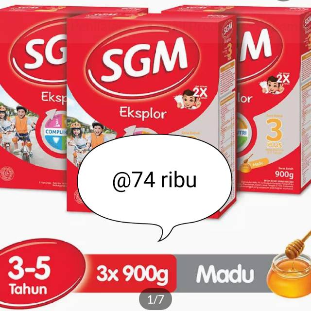 

Sgm eksplor 3+ madu 900 gram