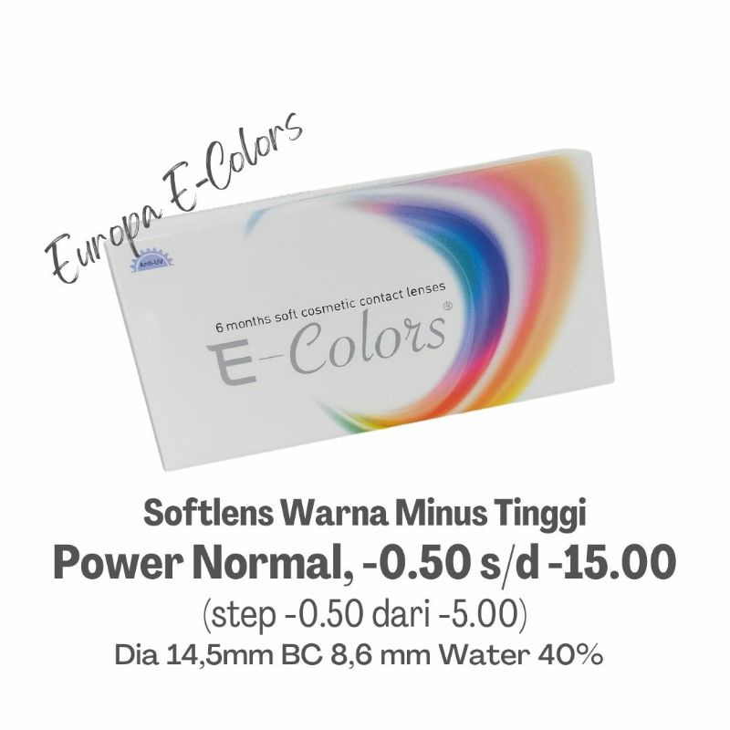 SOFTLENS WARNA MINUS TINGGI EUROPA E-COLOR