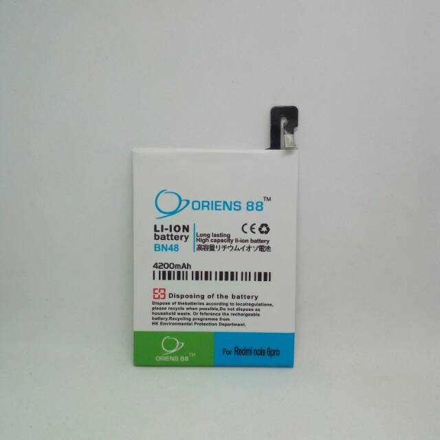 Baterai Batre Battery Double Power Xiaomi Redmi Note 6 Pro BN48 OR88/ Oriens88