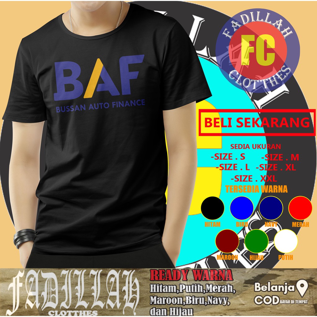 Kaos BAF Bussan Auto Finance Logo Baju Perusahaan