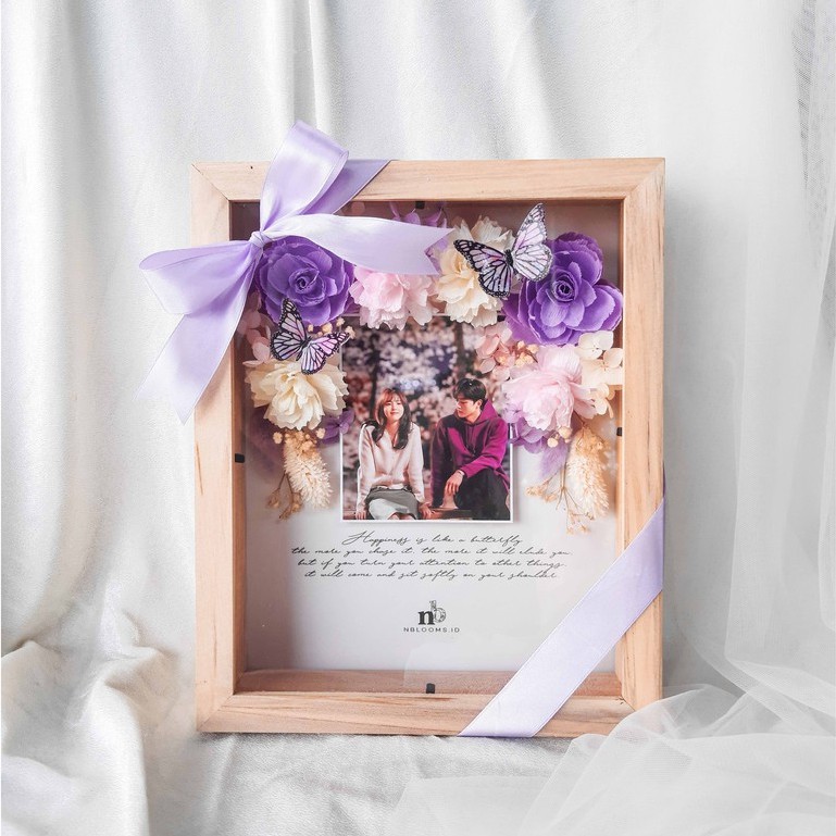 Nevertheless Frame / Bunga Kering / Bingkai 3D / Butterfly Edition
