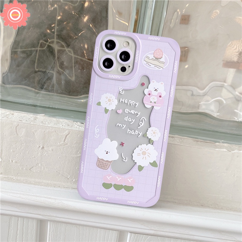 Soft Case TPU Transparan Shockproof Motif Kue Beruang Kelinci Untuk Infinix Hot 9 Play 10 11 Play 11S 10 Lite Smart 6 5