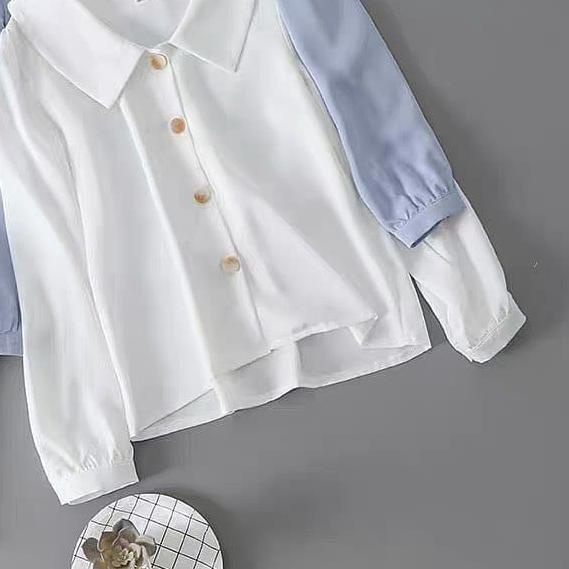 ℮ [R.A] Aba Blouse Atasan Top Muslim Polos Fashion Wanita ✻