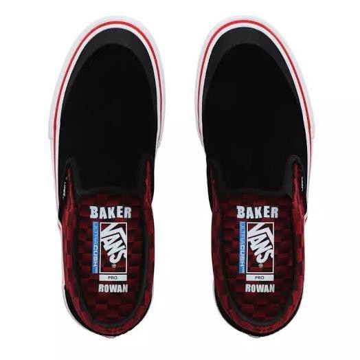 Vans Slip On Pro Baker Rowan Black Original 100% - 43 Iramastore22