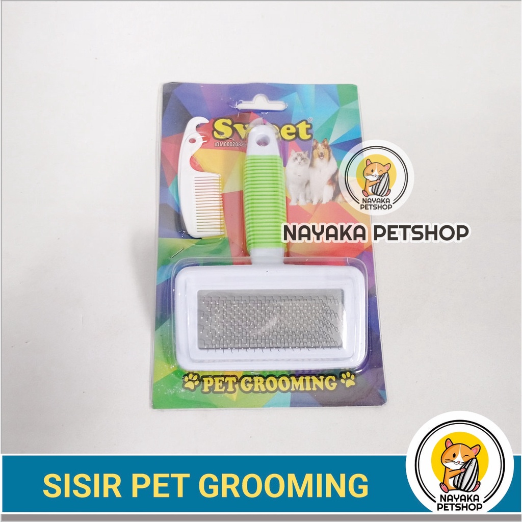 Pet Grooming Sisir Kucing Hewan Musang Kelinci Marmut