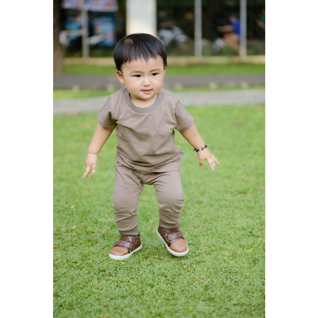 MD - Keola Setelan Basic Neutral Jogger Usia 1 – 6 Tahun / Setelan Anak Kasual Premium Terbaru