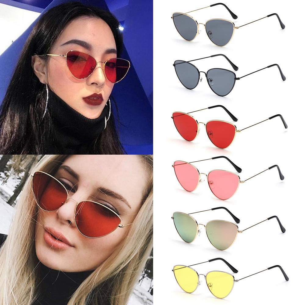 R-flower Vintage Sunglasses Kacamata Seksi UV400 Coating Mirror