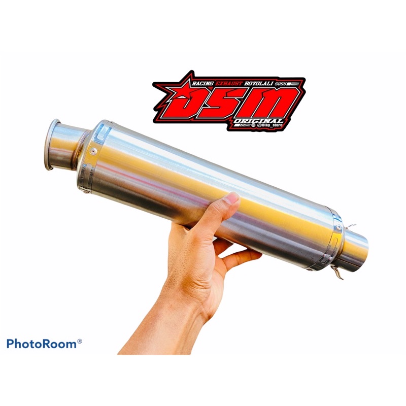 Knalpot Bulat cincin polos model wrx dbs pdk dsm cts lone rider