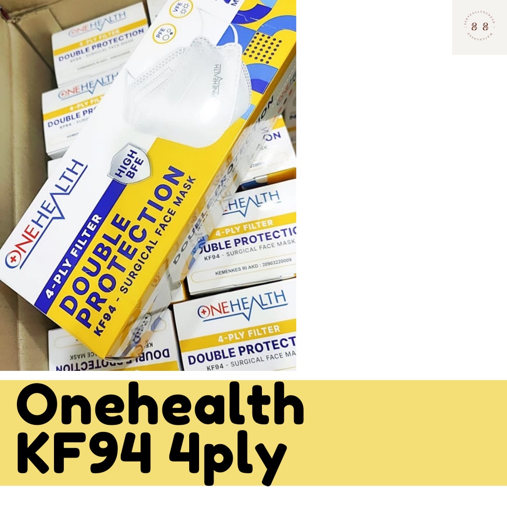 Masker KF94 One Health Surgical Mask 4PLY isi 20
