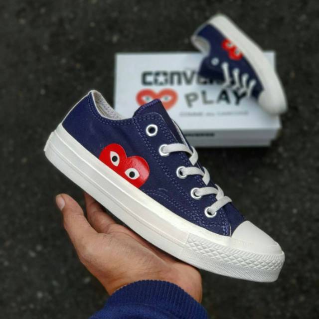 cdg converse navy