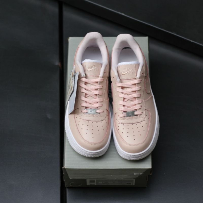 Nk Air Force 1 Low Peach White Sneakers Wanita Original Premium BNIB Full Tag / Air Force 1