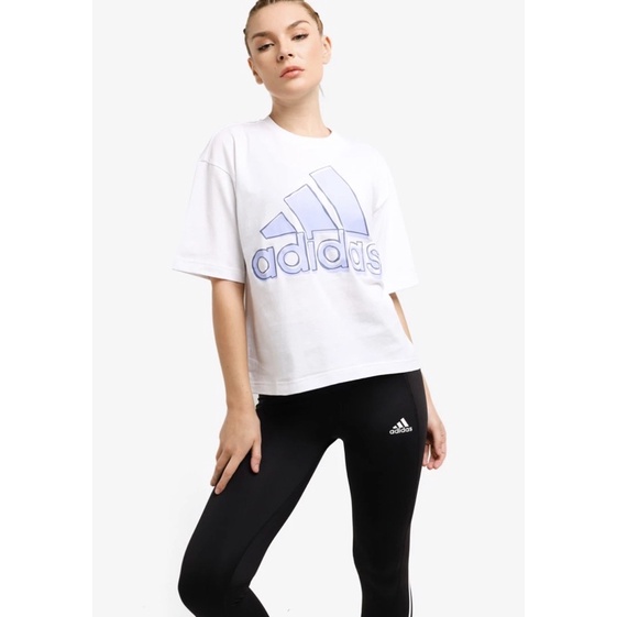JUAL KAOS TSHIRT ADIDAS BIG LOGO TEE WHITE