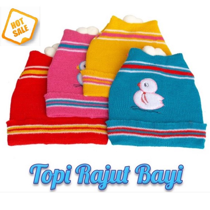 (SATUAN) TOPI bayi rajut topi kupluk anak topi bayi kucing topi anak bucket topi apollo apolo