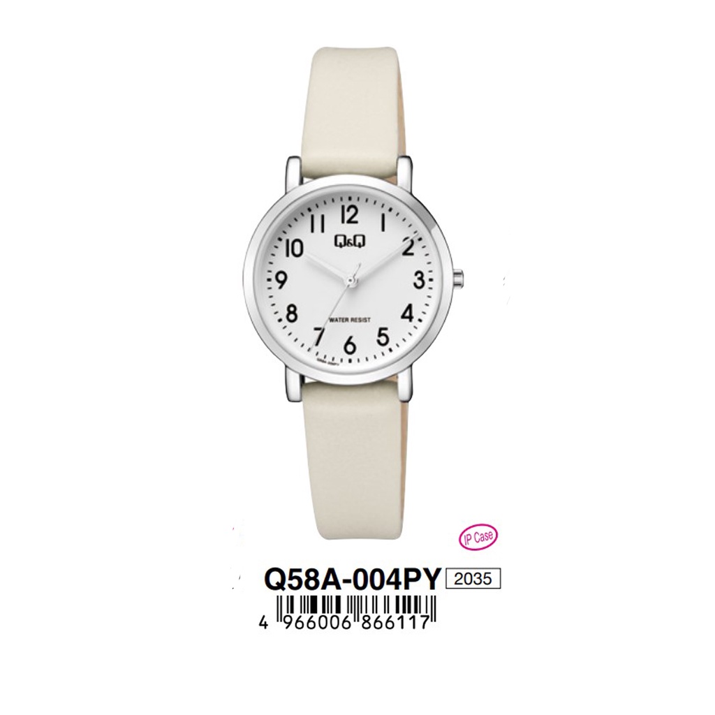 Jam Tangan Remaja Wanita Leather Kulit Original Q&amp;Q QnQ QQ Q58A QB73 series