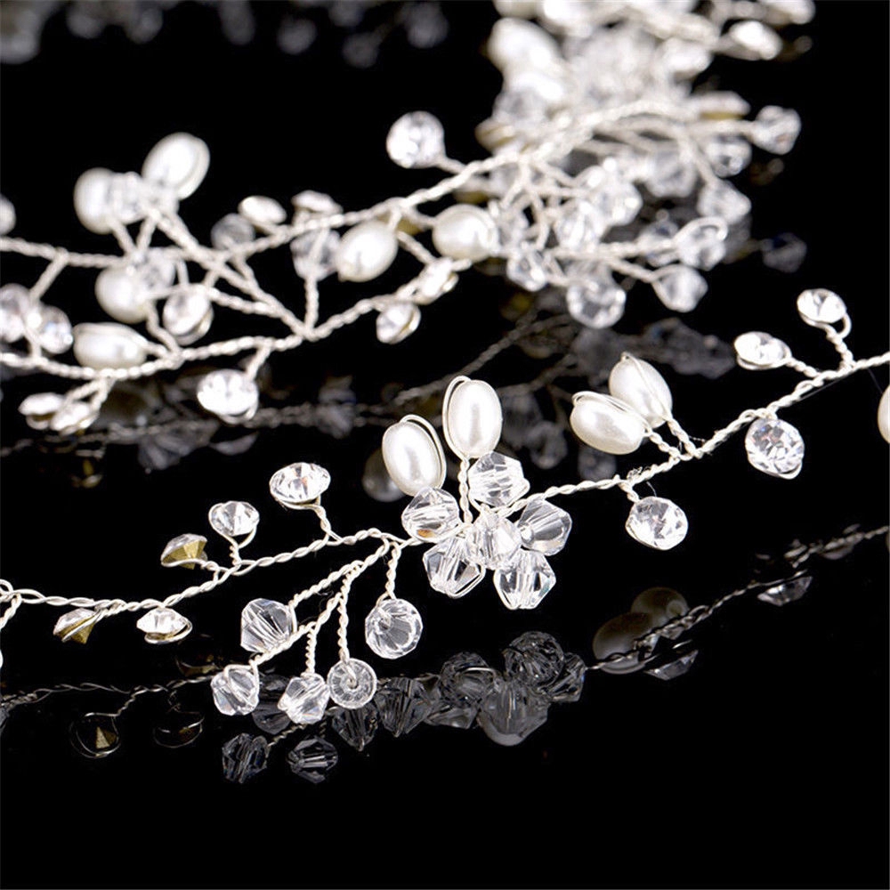 Ladies Charming Crystal Pearl Flower  Hair Clips / Women Elegant Wedding Bridal Snap Barrette Hair pins / Diamond U-type Desgin Hair Sticks / Girls Wedding Trendy Hair Accessories