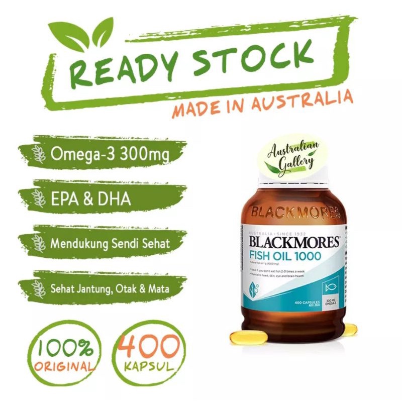 Blackmores Fish Oil 1000mg 400 Caps