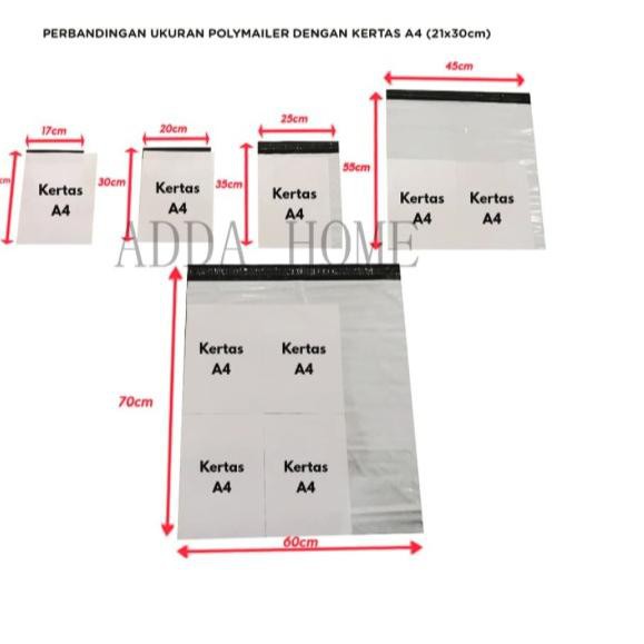 

FLASH SALE ! Polymailer Plastik Packing Kemasan 28x42 cm Putih (100pcs) [KODE BARU 7]