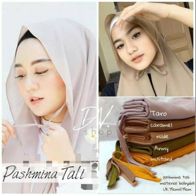 Grosir 5pcs Pashmina Tali / Diamond Pasmina Tali