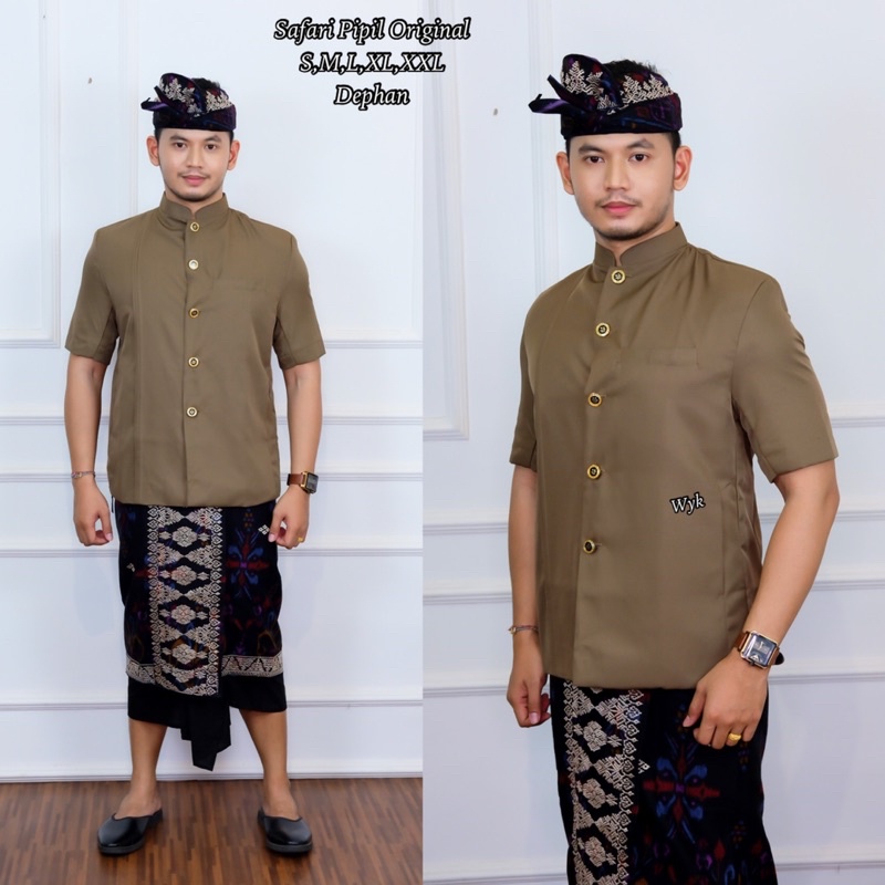 Safari Pipil Original/Baju Koko/Pakaian Adat Bali/Merk Bali Agung/Baca Deskripsi
