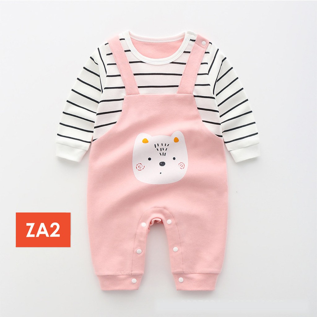 LAPAGO - Jumper Bayi Jumpsuit Baby Panjang Motif Kartun Animal 2021 usia 1 Bulan - 2 Tahun Type ZA