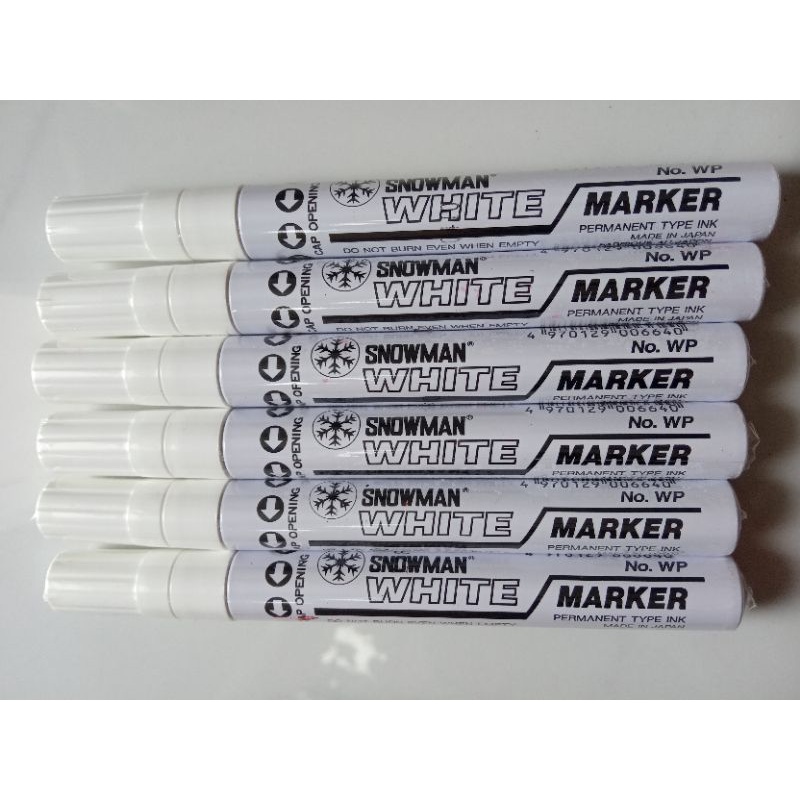 

Snowman White Paint Marker