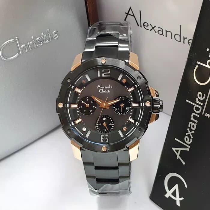 ALEXANDRE CHRISTIE AC 6410 WANITA ROSEGOLD BLACK ORIGINAL