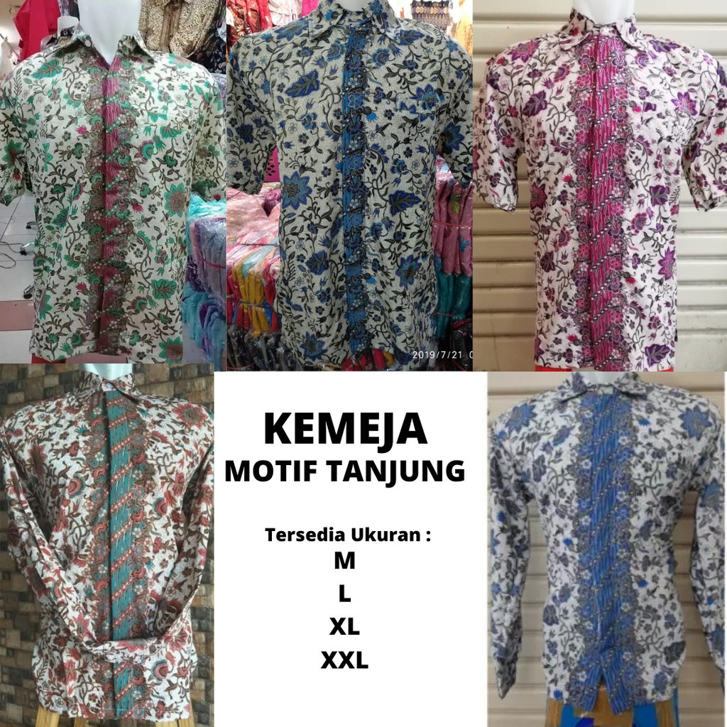 Kemeja Batik Pria Motif Tanjung