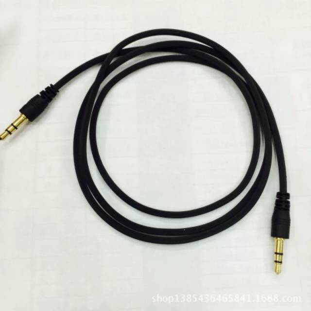 KABEL AUX 1,5 METER GOLD PLATED