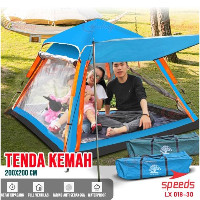 VIRAL Tenda Camping Lipat Untuk 4-5 Orang Tenda Gunung Tenda Manual 018-30