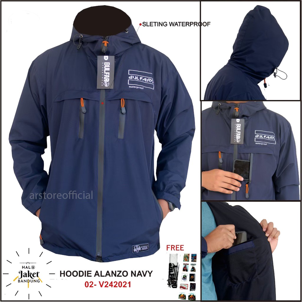 Jaket Waterproof / Jaket Alanzo WP Original Bulfaro - Jaket Anti Air [COD]