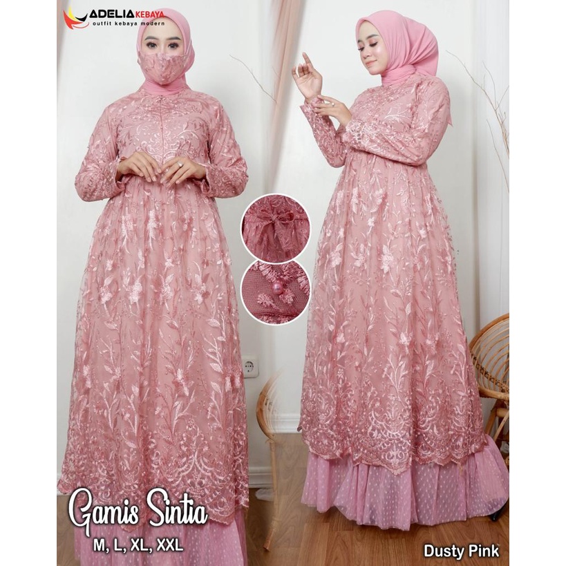 ADE&gt; GAMIS SINTIA TUTU - BAJU GAMIS MODERN - MODEL GAMIS KEKINIAN - GAMIS PESTA OOTD KONDANGAN - GAMIS TERLARIS 2022