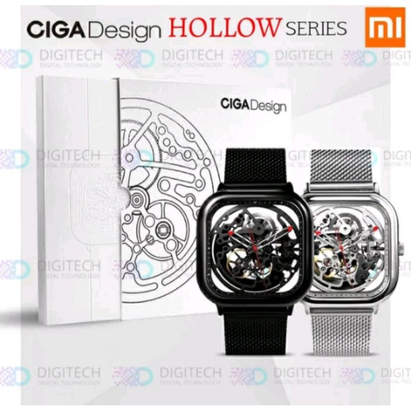 Original Jam Tangan Xiomi CIGA Hollow Out Design Automatic Mechanical Watch Premium Kekinian