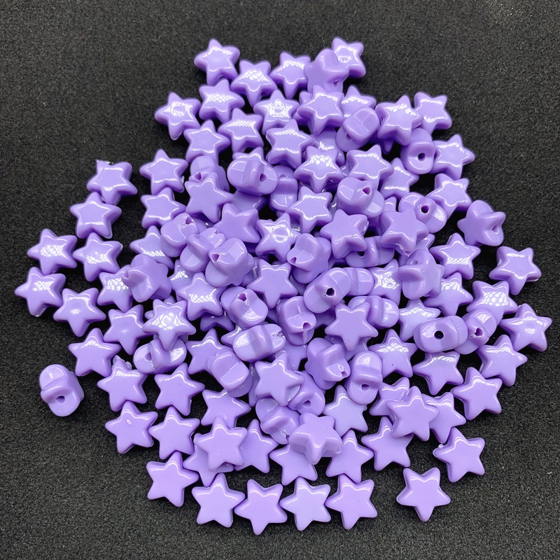 30Pcs/lot 12mm Akrilik Pentagram Beads