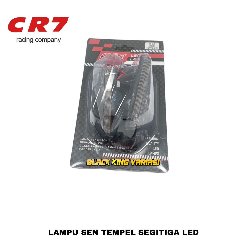 Lampu Sen Sien Tempel Segitiga LED Universal  R15 V3/Cbr150r/Gsx150/Ninja250 Karbu/Ninja250 Rr/R25