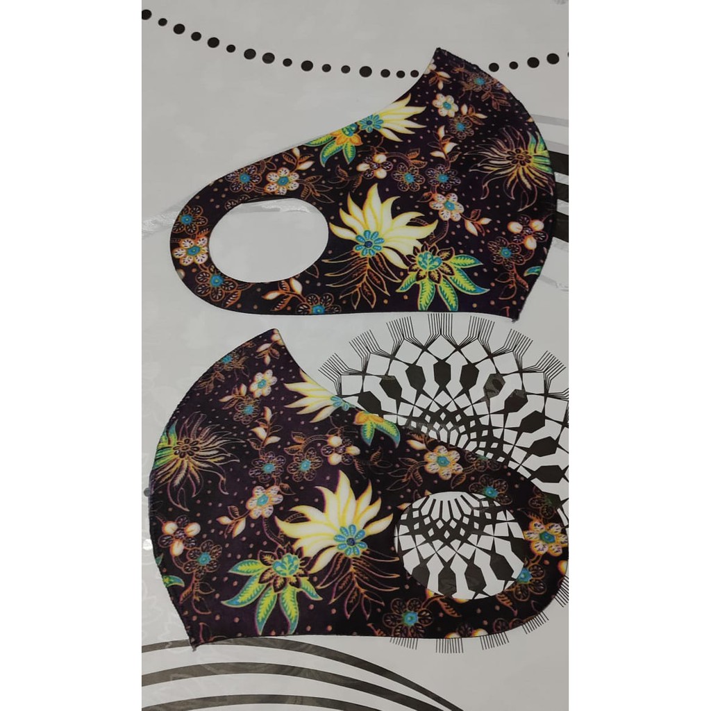 MASKER SCUBA PRINTING DEWASA / MASKER SCUBA BATIK / MASKER SCUBA BERGAMBAR (BACA DESKRIPSI)