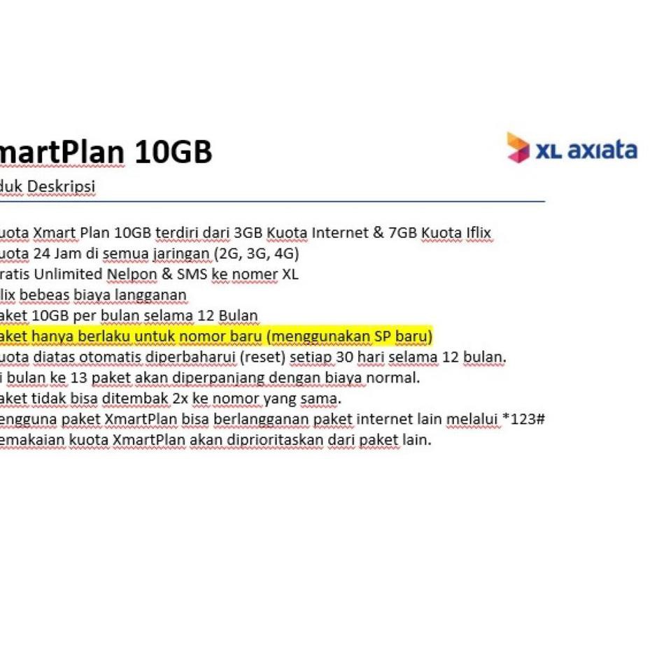 Harga Xmartplan 10gb Terbaru Mei 2021 Biggo Indonesia