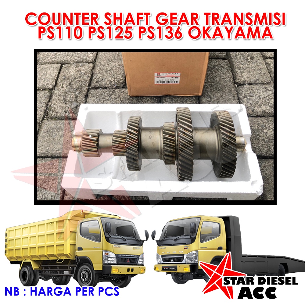 COUNTER SHAFT GEAR TRANSMISI CANTER GIGI TRANSMISI MITSUBISHI CANTER OKAYAMA JEPANG