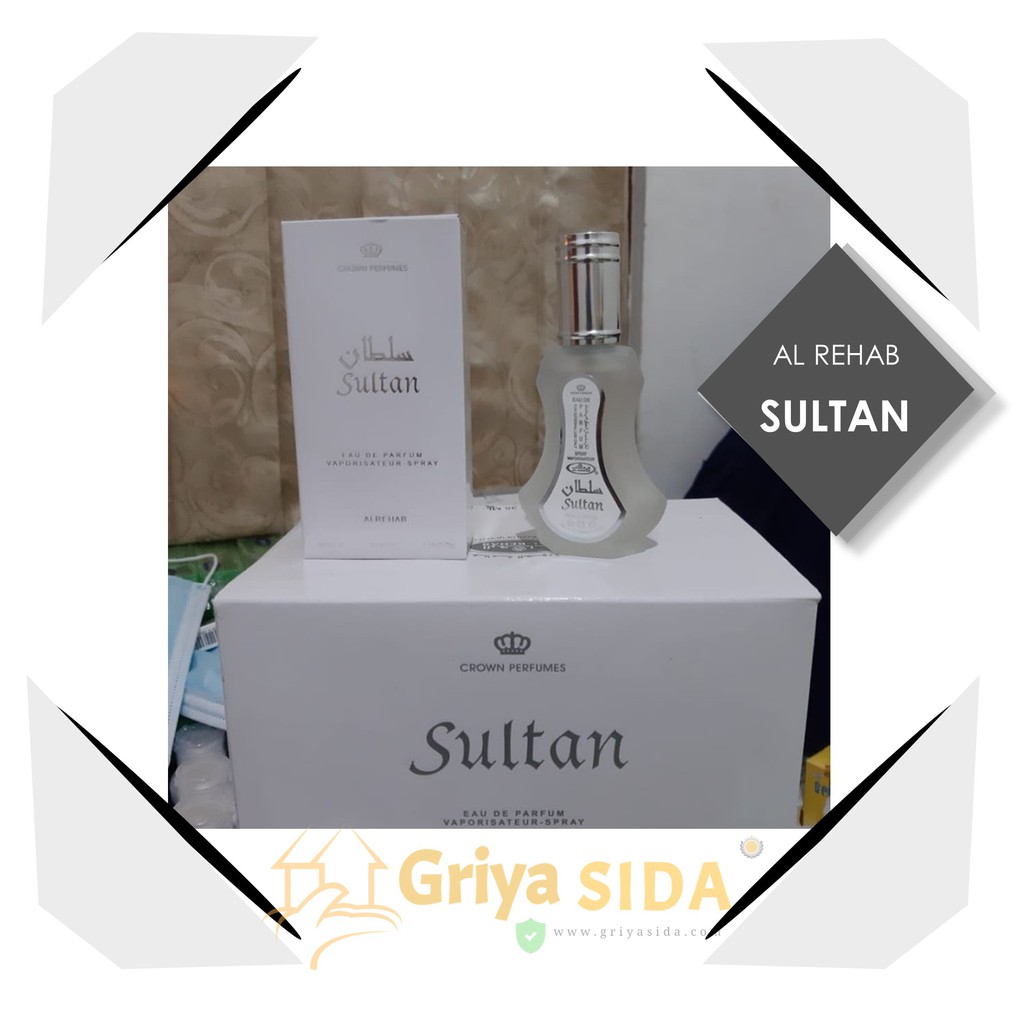 Parfum al rehab sultan 35ml original minyak wangi alrehab spray aroma sultan PROMO!