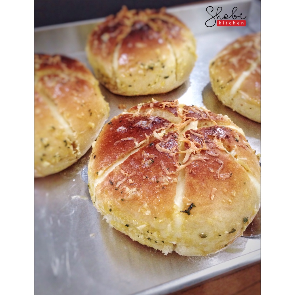 

Korean Garlic Cheese Bread Original by Shobi Kitchen Halal Homemade Food Roti Korea Bakery