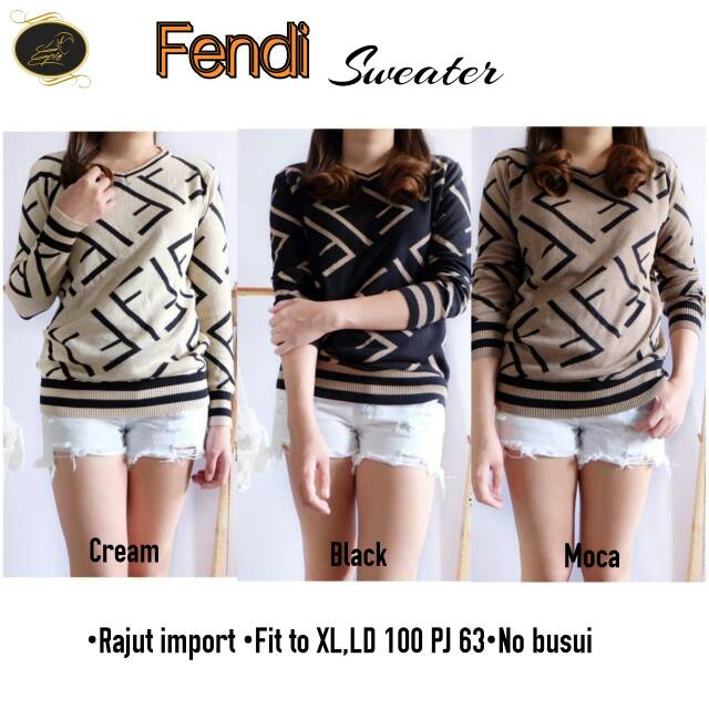 Fendi sweater rajut