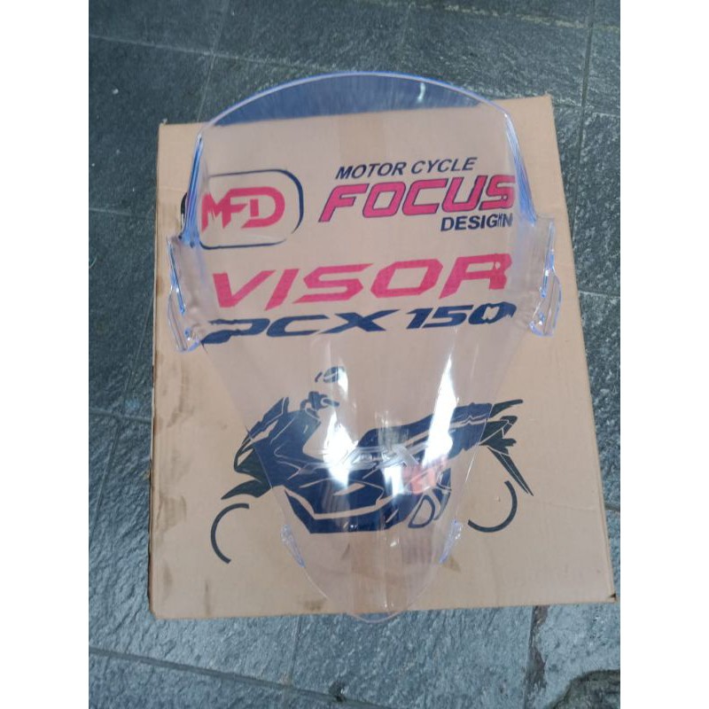 visor windshield honda pcx 150 lokal pendek bahan tebal pnp focus