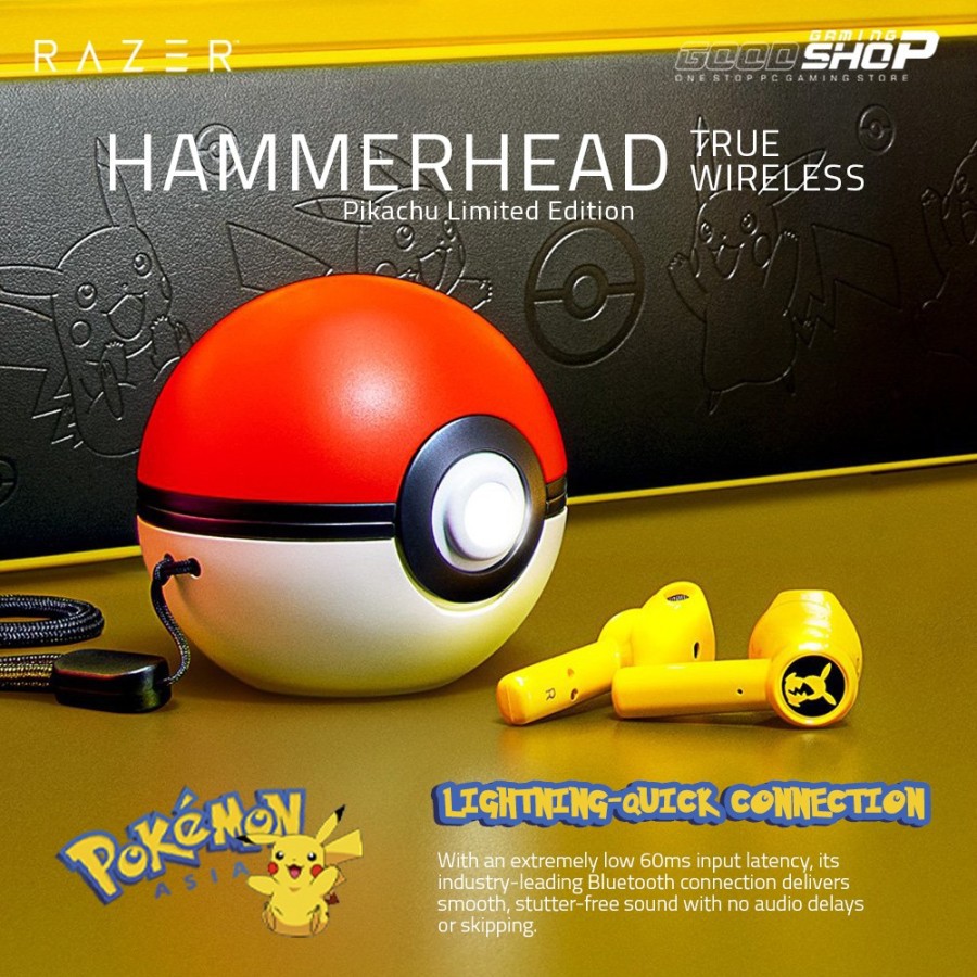 Razer Hammerhead TWS Pikachu Limited Edition - Gaming Earphone