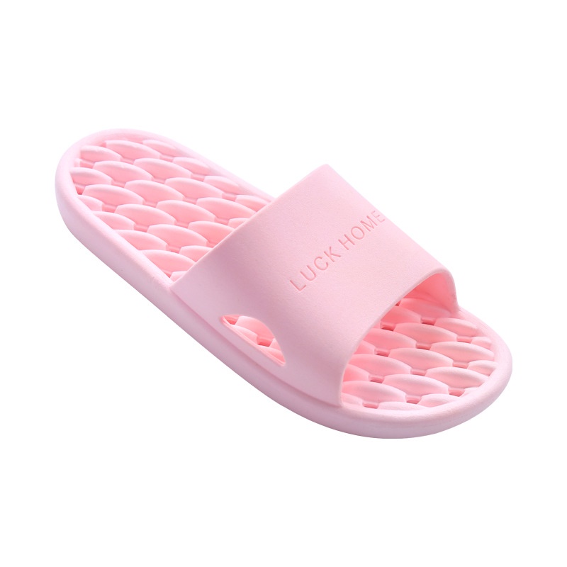 Sandal Kamar Mandi Wanita Bocor Non-Slip Mandi Indoor Empat Musim Rumah Pria Sandal Rumah Plastik Be