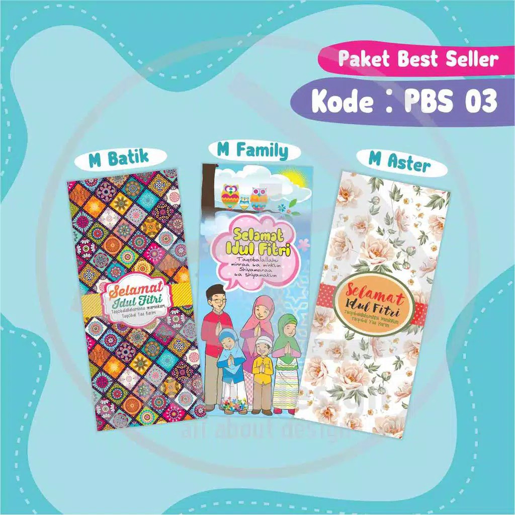 

30 Pcs Amplop Lebaran Panjang Jumbo desain unik langsung lock